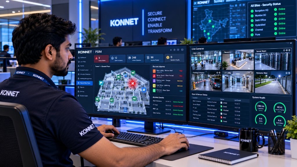 Physical Security Information Management PSIM Command Video Wall